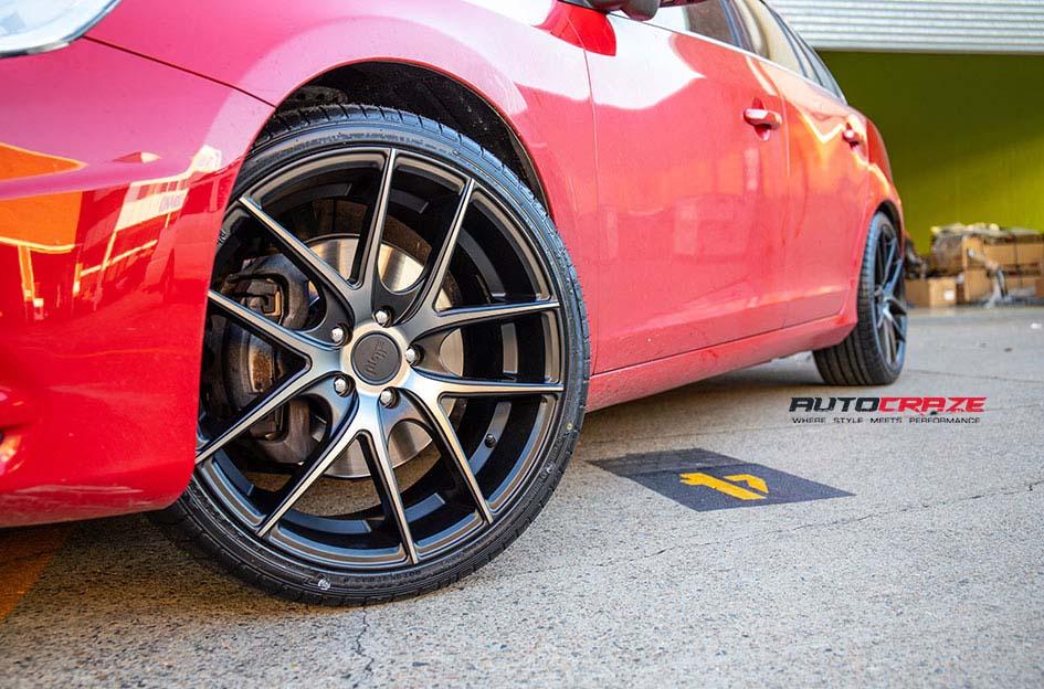 VOLVO V60 TARGA BLACK MACHINED FACE